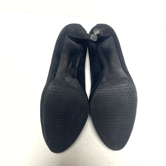 Stuart Weitzman Great Neck Suede Bootie Ankle Boot Slim Heel Round Platform 11 - Picture 9 of 9